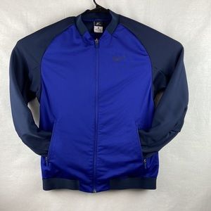 Nike Dri Fit Zip Up Jacket Blue